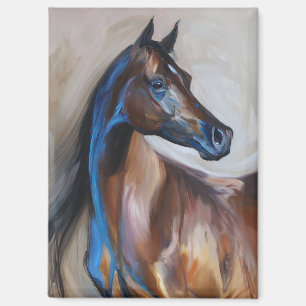 Aimant Peinture à cheval arabe
