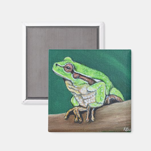 Aimant Peinture à la grenouille (Recto/Verso)