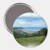 Aimant Peinture à l'huile d'Arromanches-les-Bains (Recto/Verso)