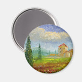 Aimant Peinture à l'huile toscane (Recto/Verso)