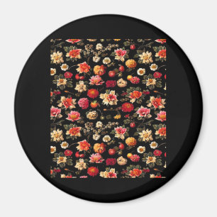 Aimant Peinture à l'huile Vintage Whimsigoth Chintz