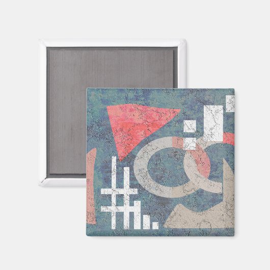 Aimant Peinture Abstraite (Recto/Verso)