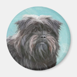 Aimant Peinture Affenpinscher - Joli art original chien
