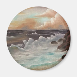 Aimant Peinture artificielle « Meeresrauschen » bobsl