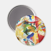 Aimant Peinture avec Centre Vert par Wassily Kandinsky (Recto/Verso)