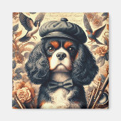 Aimant Peinture Cavalier King Charles Spaniel (Devant)