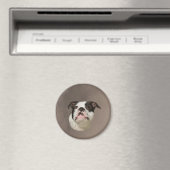 Aimant Peinture couleur d'eau Bulldog (In Situ (Lave-vaisselle))
