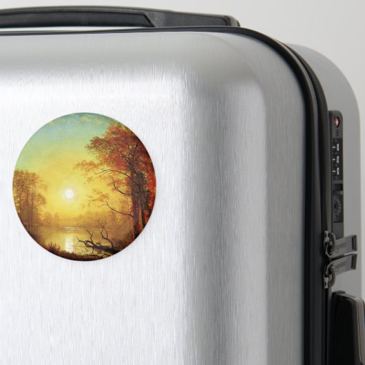 Aimant Peinture d'Albert Bierstadt, Lever de soleil, (In Situ (Bagages))