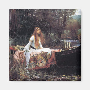 Aimant Peinture d'art antique de la Dame de Shallot