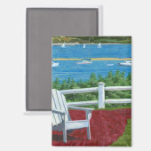 Aimant Peinture de chaise Adirondack (Recto/Verso)