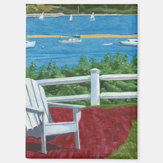 Aimant Peinture de chaise Adirondack (Recto)