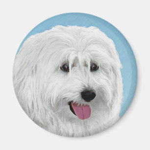 Aimant Peinture de chien de berger polonais - Chien d'ori