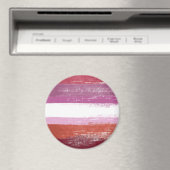 Aimant Peinture de fierté lesbienne (In Situ (Lave-vaisselle))