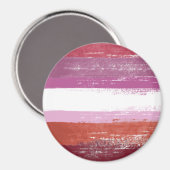 Aimant Peinture de fierté lesbienne (Recto/Verso)