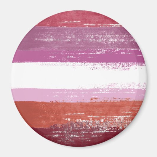Aimant Peinture de fierté lesbienne (Devant)