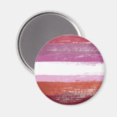 Aimant Peinture de fierté lesbienne (Recto/Verso)