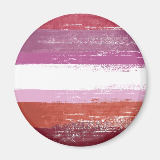 Aimant Peinture de fierté lesbienne (Devant)