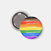 Aimant Peinture de fierté LGBTQIA+ (Recto/Verso)
