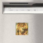 Aimant Peinture de fruits Alphonse Mucha (In Situ (Lave-vaisselle))