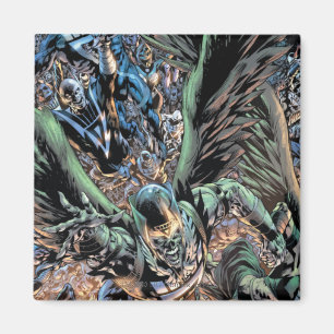 Aimant Peinture de groupe de nuit la plus noire - Couleur
