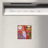 Aimant Peinture de la poupée russe Matryoshka (In Situ (Lave-vaisselle))