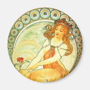 Aimant Peinture. De la série Arts de Mucha