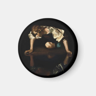 Aimant Peinture de Narcisse inspirée par Caravage