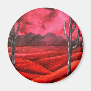 Aimant peinture de paysage du sud-ouest d'huile