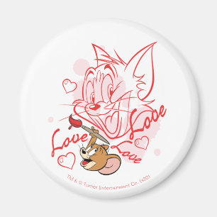 Aimant Peinture de Tom et Jerry Valentine