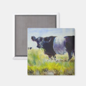 Aimant Peinture de vache à pois (Recto/Verso)