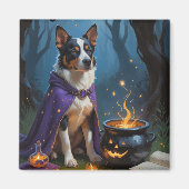 Aimant Peinture d'Halloween capricieuse australienne (Devant)