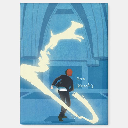 Aimant Peinture du Patronus de Ron Weasley (Recto)