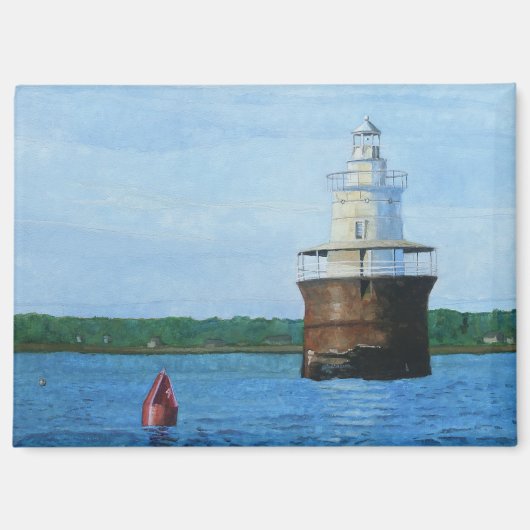 Aimant Peinture du phare du chenal de Lubec (Recto)