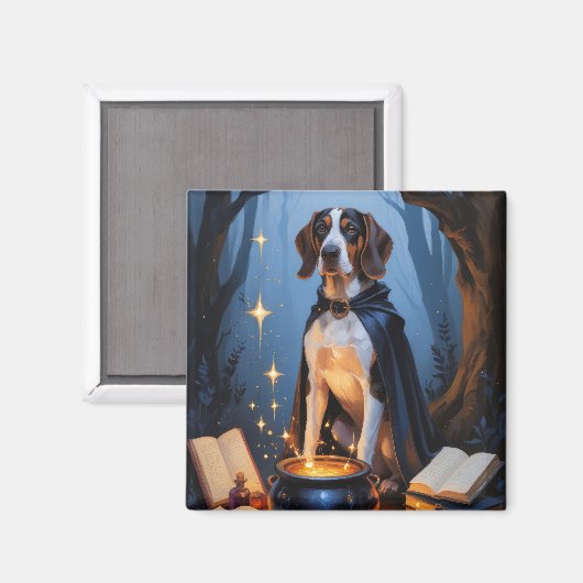 Aimant Peinture fantaisiste d'Halloween de Bluetick Coonh (Recto/Verso)
