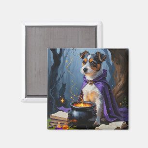 Aimant Peinture fantaisiste d'Halloween de Terrier Austra