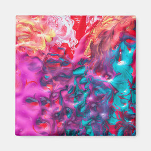 Aimant Peinture humide coloré palette d'art abstrait mode
