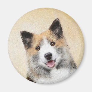 Aimant Peinture islandaise pour chien de mer - Art origin