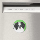 Aimant Peinture japonaise de chiot - Art original de chie (In Situ (Lave-vaisselle))