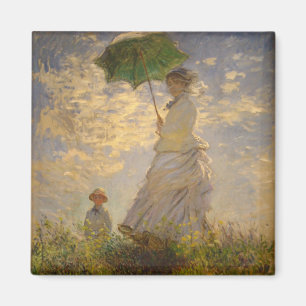 Aimant Peinture Monet Parapluie