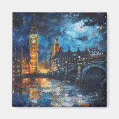 Aimant Peinture nocturne de Londres (Devant)