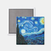 Aimant Peinture Nocturne Starry Par Le Peintre Vincent Va (Recto/Verso)