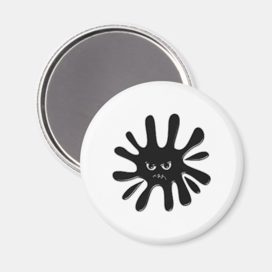 Aimant Peinture noire en colère (Recto/Verso)