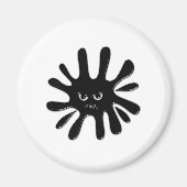 Aimant Peinture noire en colère (Devant)