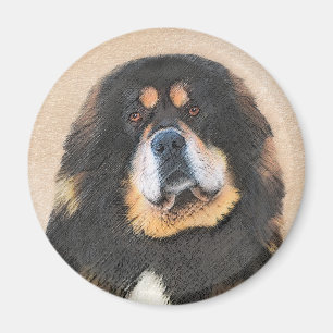 Aimant Peinture Tibétaine Mastiff - Joli art original chi