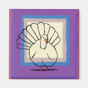 Aimant Peinture unique d'art moderne de grand Tom oiseau