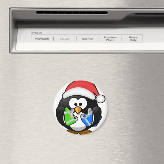 Aimant Penguin avec cadeaux (In Situ (Lave-vaisselle))