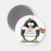Aimant Penguin du Maryland (Recto/Verso)