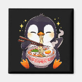 Aimant Penguin Eating Ramen (Devant)