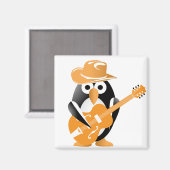 Aimant Penguin guitarist (Recto/Verso)