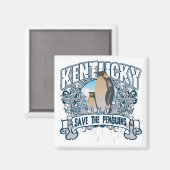 Aimant Penguin Kentucky (Recto/Verso)